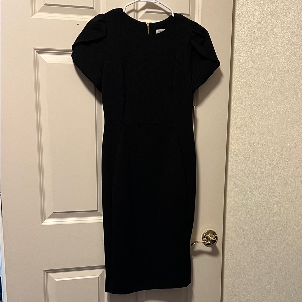 Calvin Klein Classic Black Midi Dress